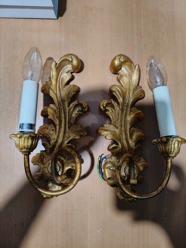 Vintage style gold gilt - , leaf
