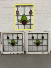 Pair Of Reclaimed Leaded Light