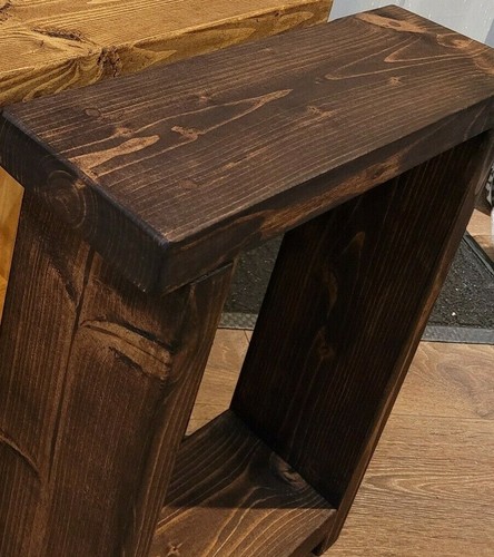 Rustic wooden end coffee - rustic,
