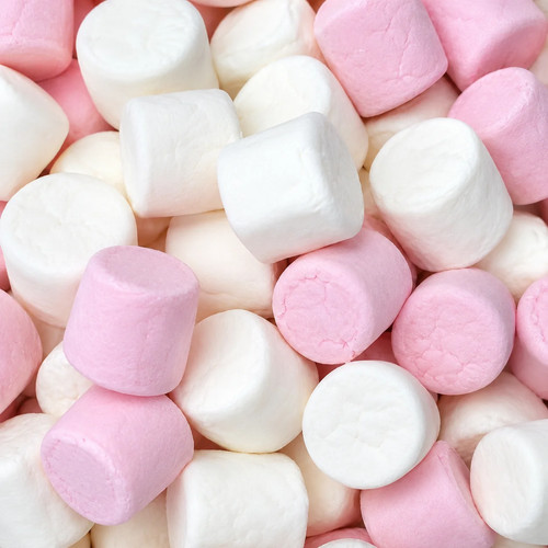 Pink white marshmallows - &,