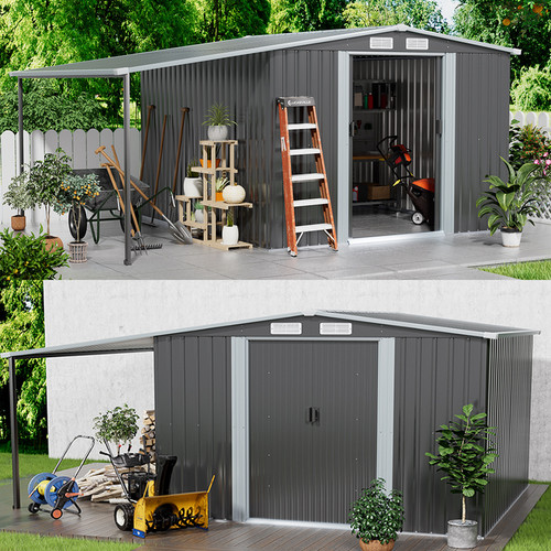 Metal garden shed 8 x - 8,