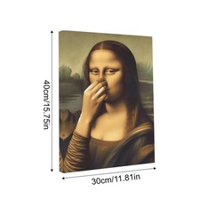 Mona Lisa Pinching Nose
