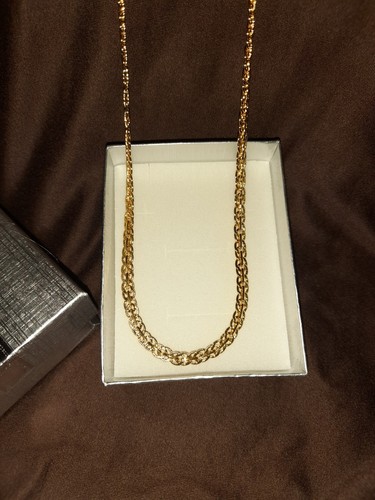 18k yellow gold chain - gold, necklace