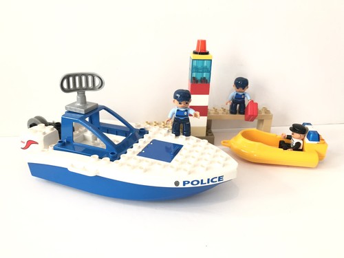 Lego duplo police boat - lego, 4861