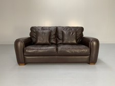 Duresta "Spitfire" 2-Seat Sofa - In Dark Brown "Mustang" Leather