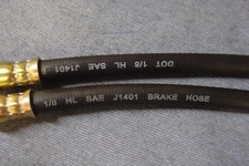 NEW FORD ESCORT MK1 CORTINA FRONT BRAKE HOSES PAIR 