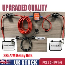 Ready Made Battery Split Charge Kit 12V 140A VSR Voltage Sense Relay Charger UK