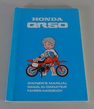 Owner's Manual Honda QR 50 Model Year 1993