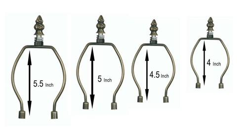 Tiffany style lampshade harp - lampshade,