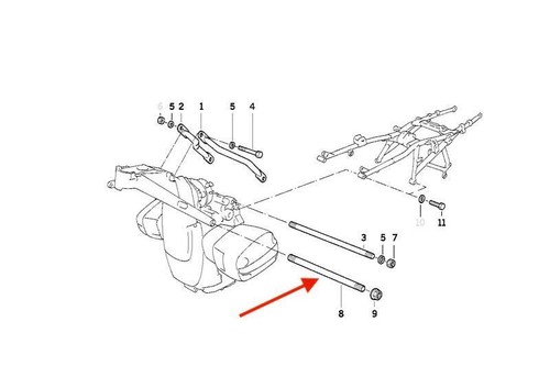 Front engine pin - engine,