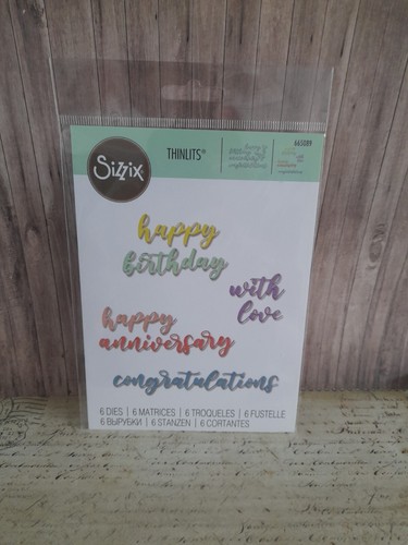 Sizzix script sentiments - script,