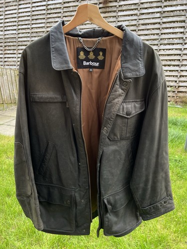Dark brown leather vintage - dark,