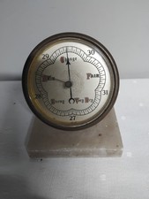 Vintage Desktop Brass And Onyx