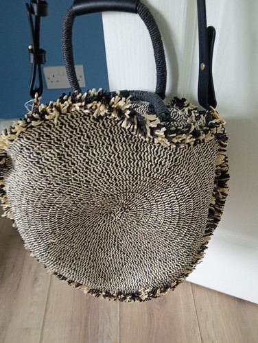 Zara black and - beige, woven