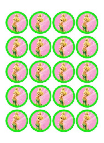 Pre cut edible tinkerbell - 20,
