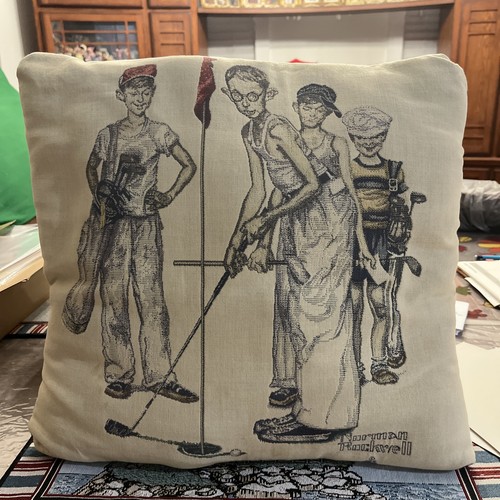 Norman rockwell pillow - rockwell,