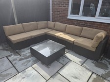 Rattan corner sofa set - corner,