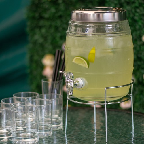 Barrel beverage dispenser with - barrel,