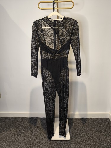 Black sheer lace - lace, out
