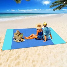 Extra Large Beach Mat Sandproof Waterproof for 5-8 People Foldable Lightweight