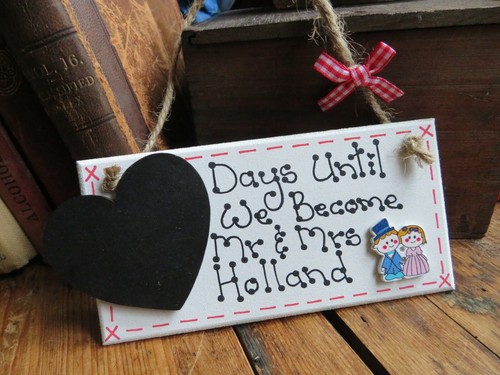 Personalised wedding countdown - personalised,