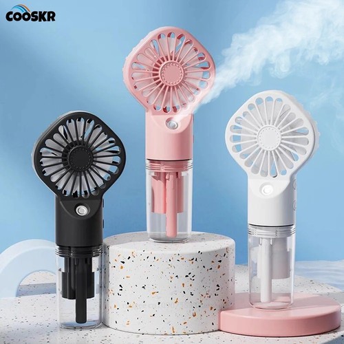 Handheld mist fan with - mist,