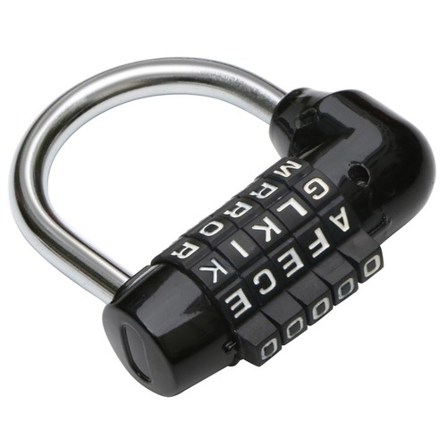Letter combination padlock - letter,