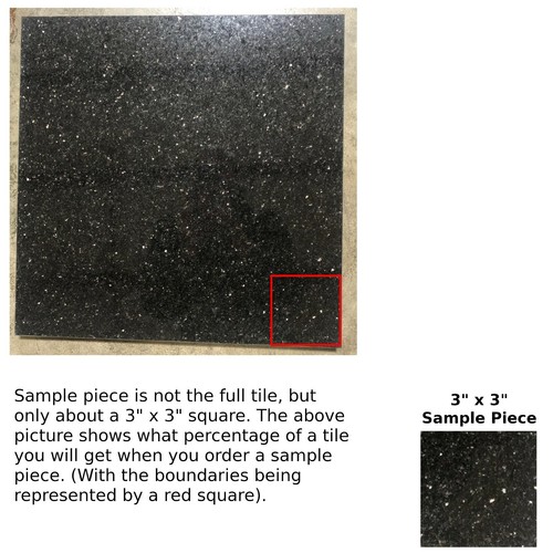 Black gold granite tile - gold,