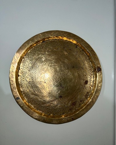 Antique brass tray - antique,