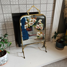 Antique Mirrored Fire Screen
