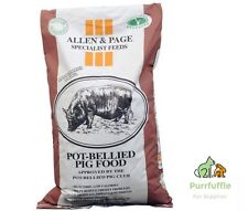 20kg ALLEN & PAGE POT-BELLIED PIG FOOD Pot Belly Micro Pig Kunekune Pet Pig Feed