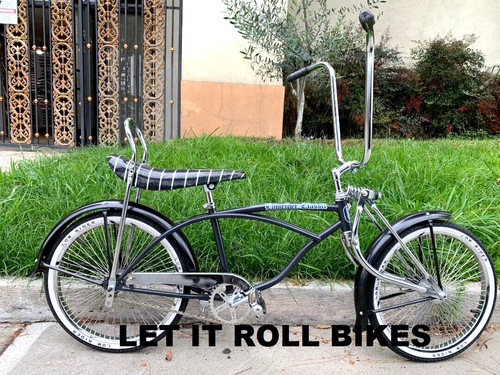 Black lowrider bike with - 20",