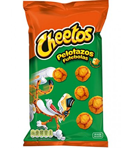 130g cheetos futebolas - 6x,