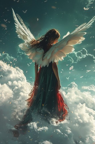 Stunning angel wings canvas - angel,