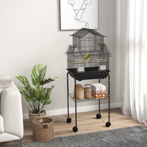 Metal bird cage plastic - bird,