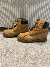 Ladies Timberland Waterproof  Boots Wheat Nubuck Leather  Tan Size 5