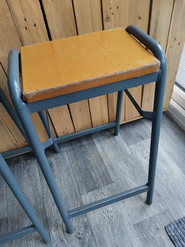 Industrial metal bar stool - bar,