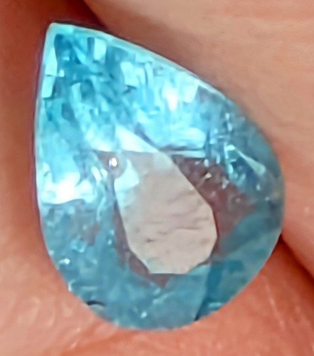 Paraiba colour 59x5 pear - paraiba, 8.59x5.21