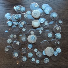 Job Lot of Wrist and Pocket Watch Glass Crystals New Old Stock (AE3)