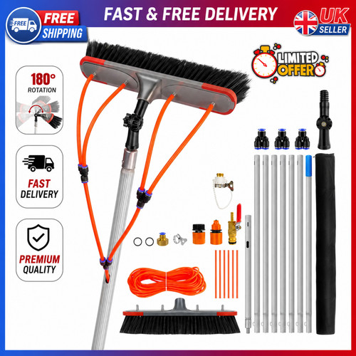 Water fed window cleaning - 7m,