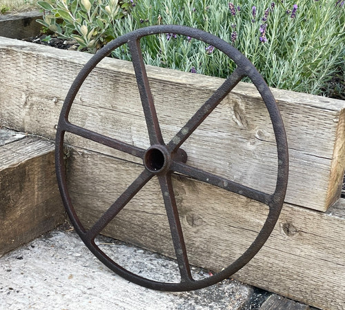 Vintage large industrial - large, cast