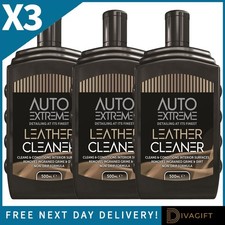 3 x LEATHER CLEANER LIQUID