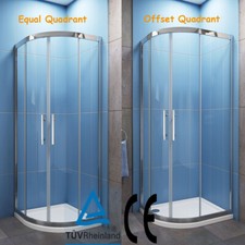 1900H Quadrant Shower Enclosure Equal / Offset Cubicle 8mm Easyclean Glass Door