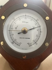 Kelvin Hughes Cube Style Desk Clock. Thermometer And Barometer