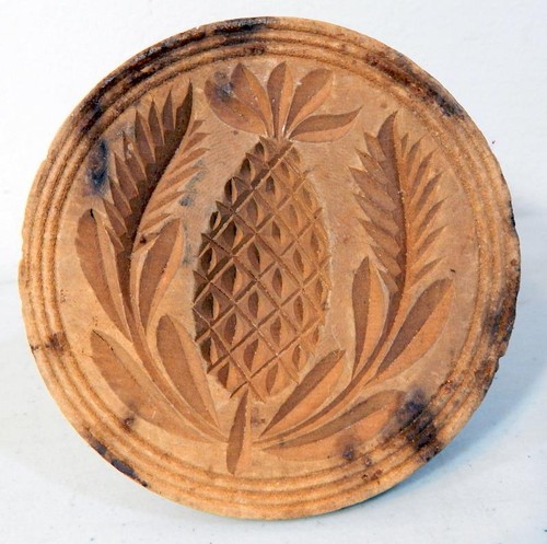 Antique hand carved pineapple - hand,