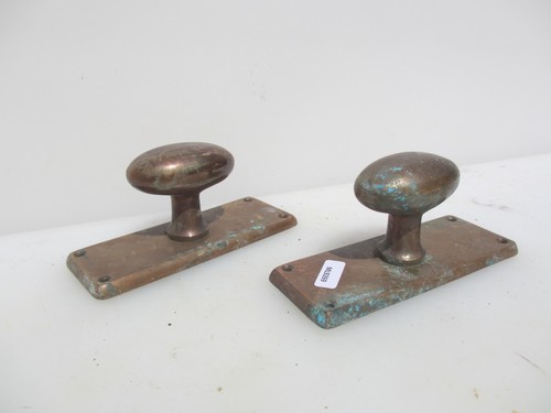 Antique bronze door knobs - bronze,