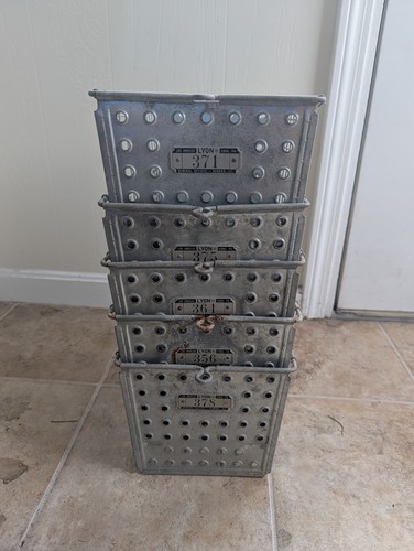 Vintage metal wire locker - vintage,