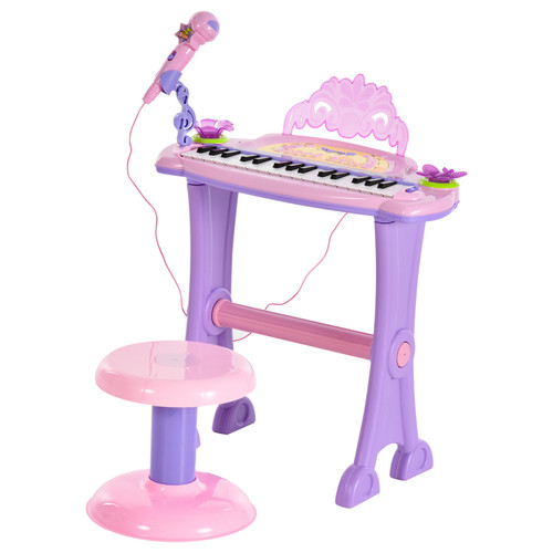 Mini pink battery organ piano - mini,