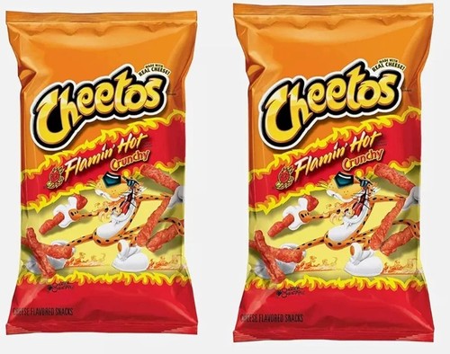 Cheetos flamin hot crunchy - 2, x