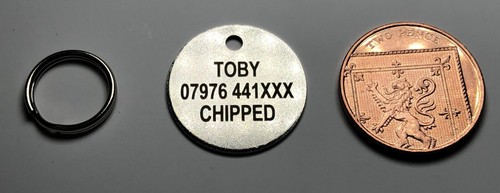 25mm laser engraved - engraved, pet